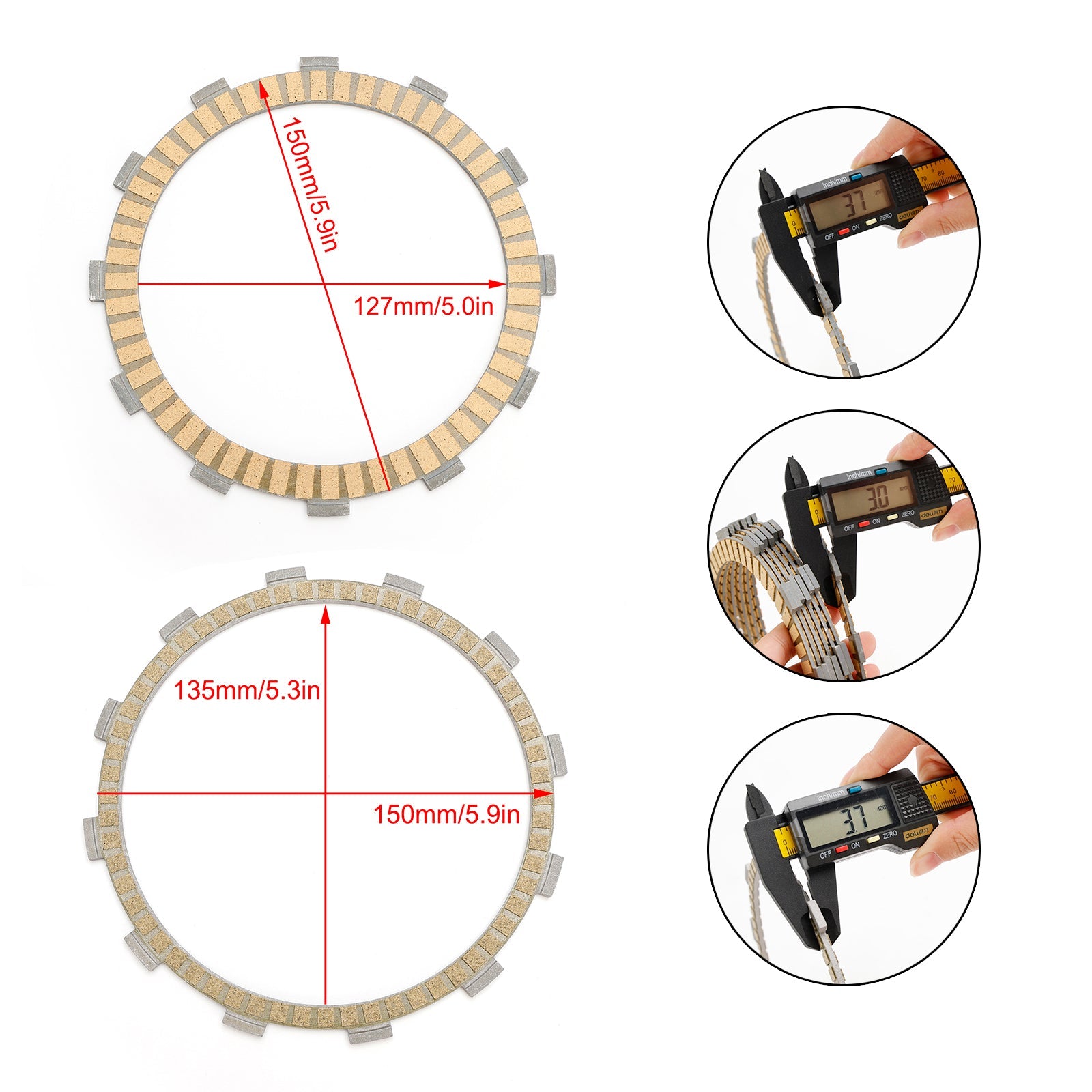 Clutch Friction Plate Kit fit for Suzuki GSF1250 Bandit 1250 ABS 2007-2011