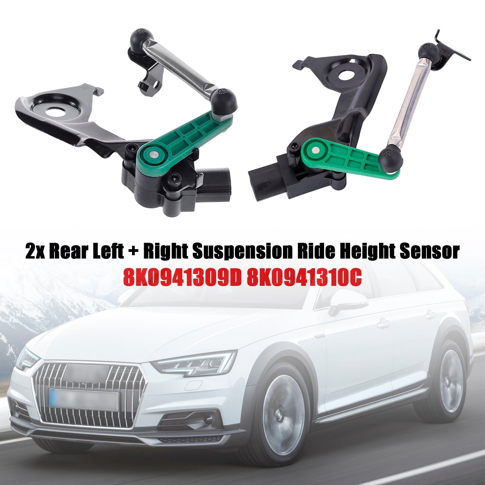 2007-2017 Audi A5 2x Suspension Ride Height Sensor 8K0941309D 8K0941310C
