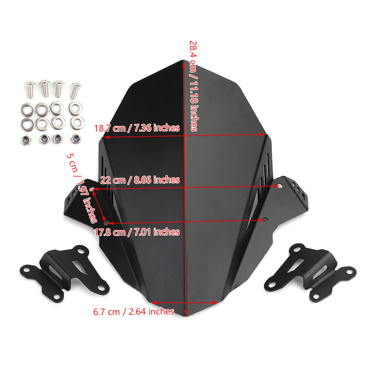 Windscreen Windshield Shield Protector Black For YAMAHA FZ 09 MT 09 2017-2020