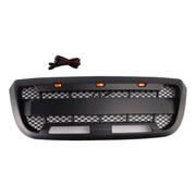 2004-2011 Fit Ford Ranger Matt Black Front Bumper Grille Grill With LED Light