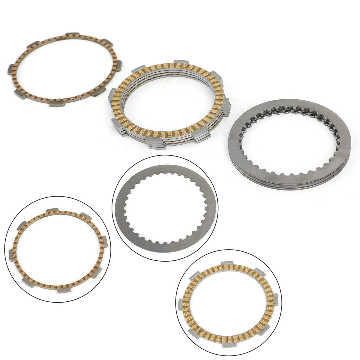 Clutch Kit Iron & Friction Plates for Kawasaki KLX 125 140 150 D-Tracker 08-18