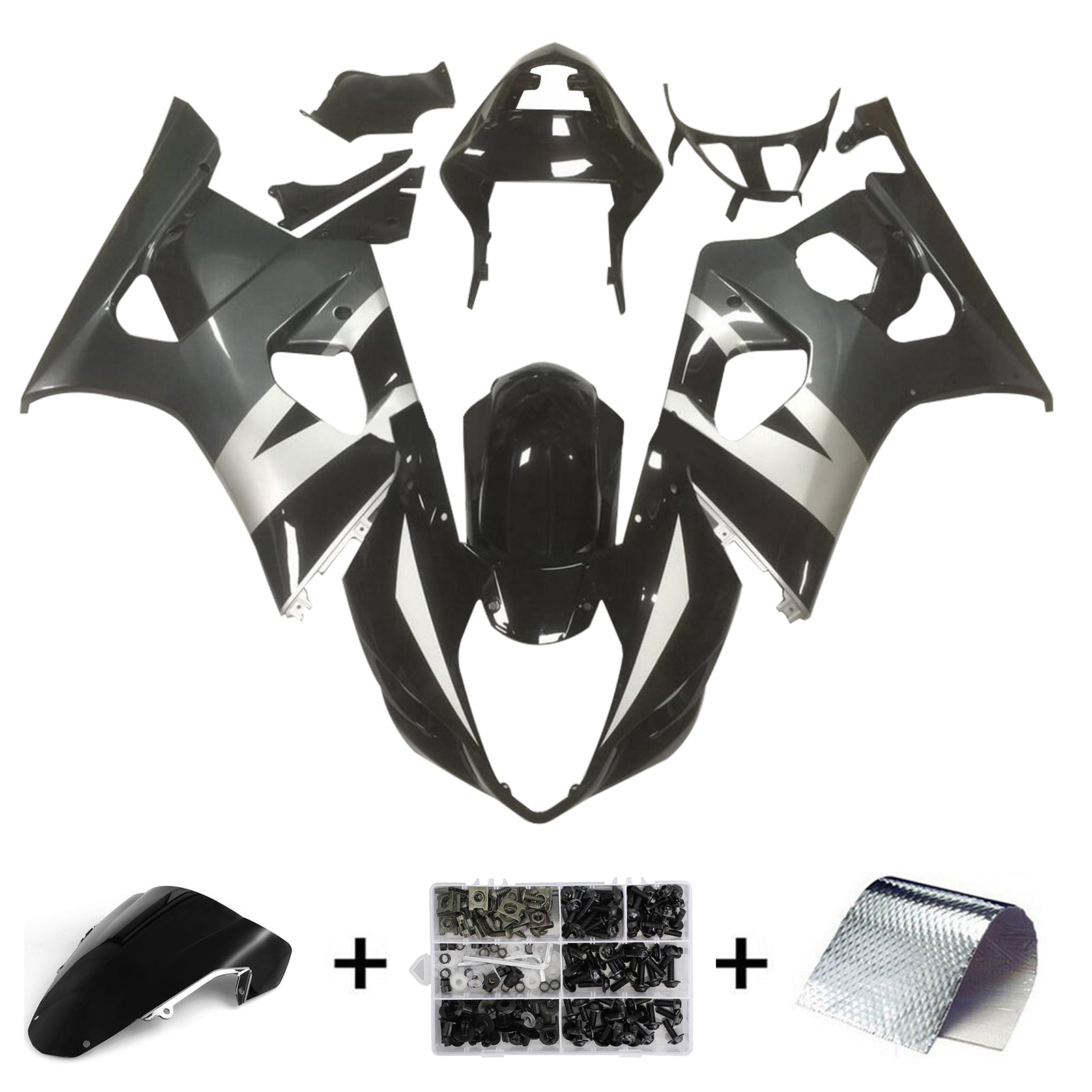2003-2004 Suzuki GSXR1000 K3 Injection Fairing Kit Bodywork Plastic ABS