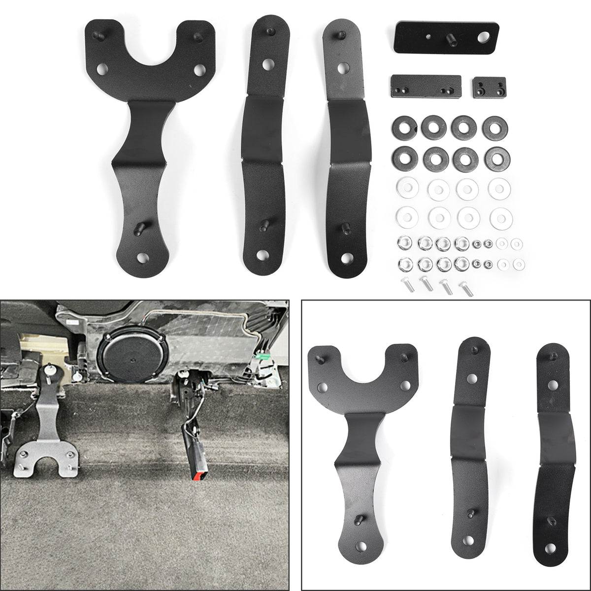 2015-2023 Ford F-150 Black Adjustment Rear Seat Recline Kit sets Generic
