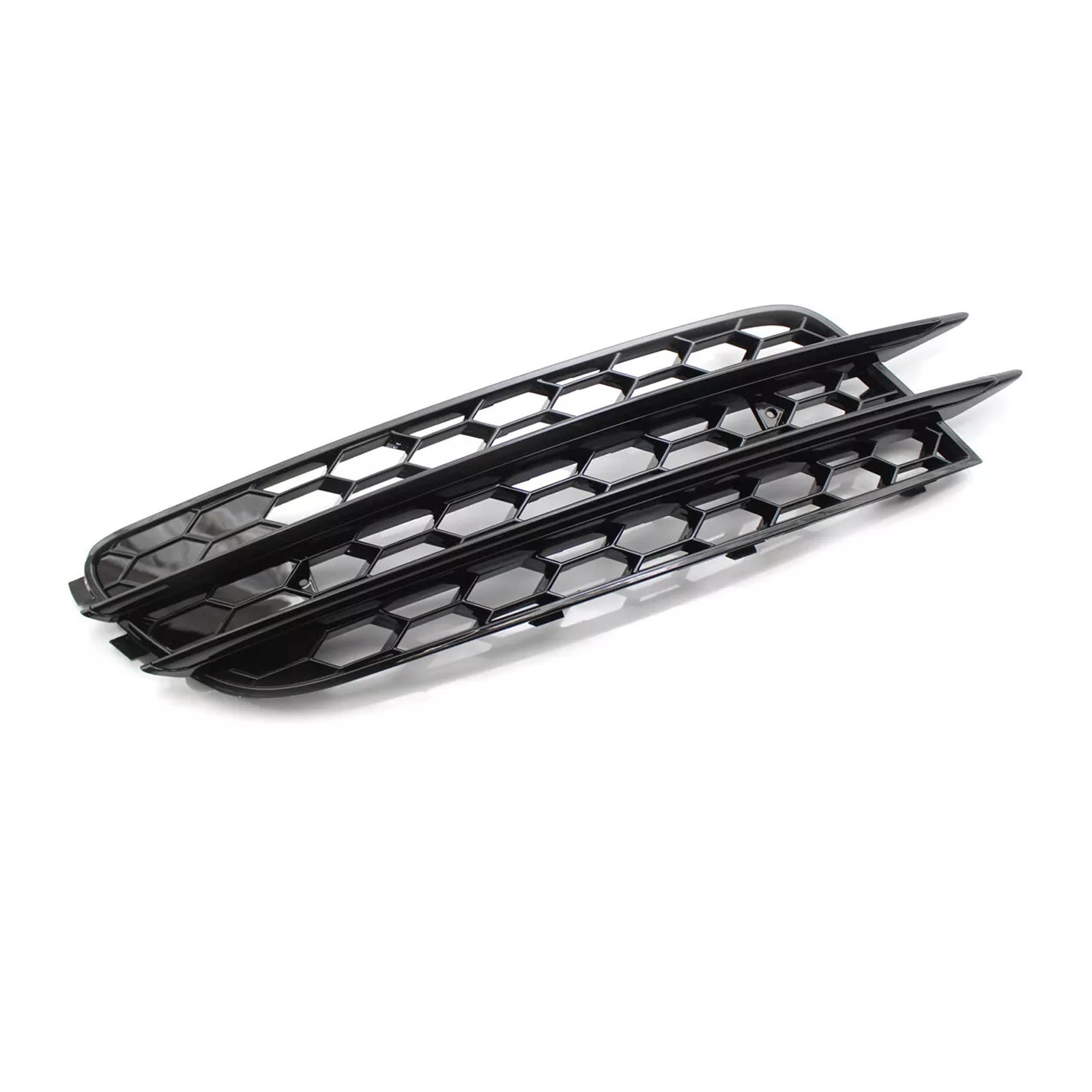 2012-2015 Audi A4 C7 Front Bumper Honeycomb Fog Grille Cover Black