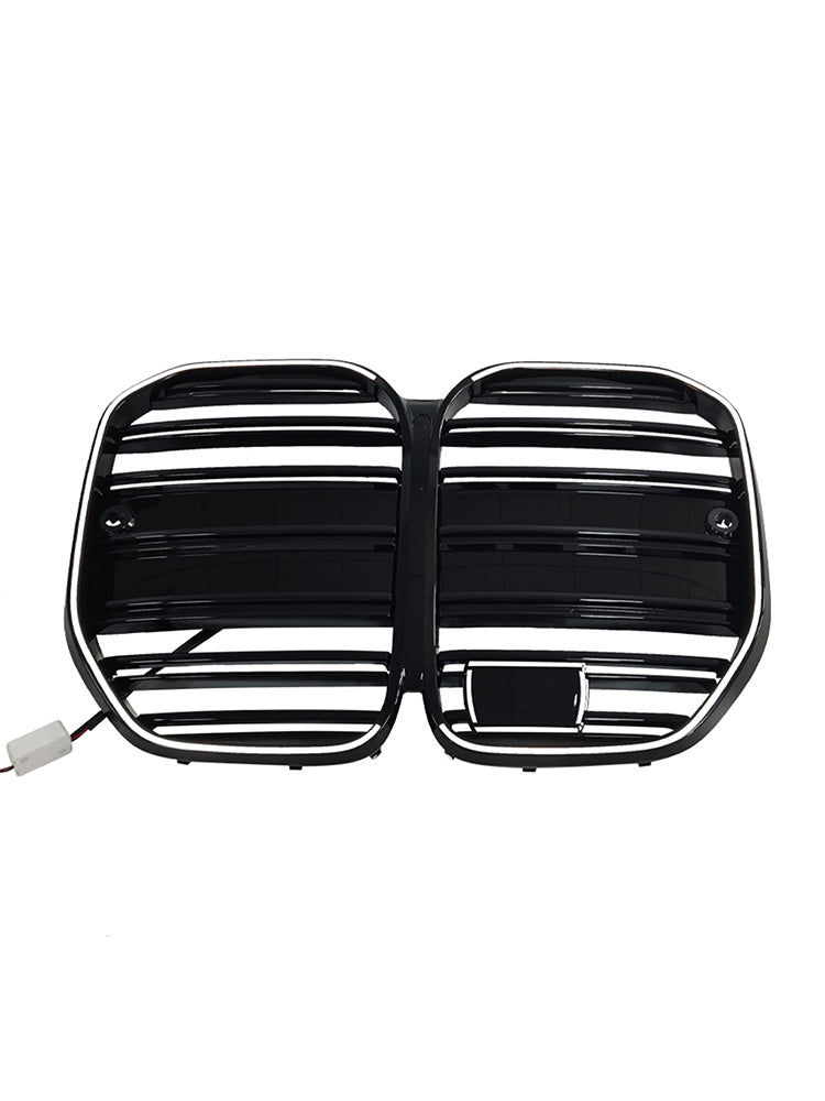 2020-2025 Fit BMW 4 Series G22 G23 G82 W/ ACC M4-Style Front Bumper Grille Grill