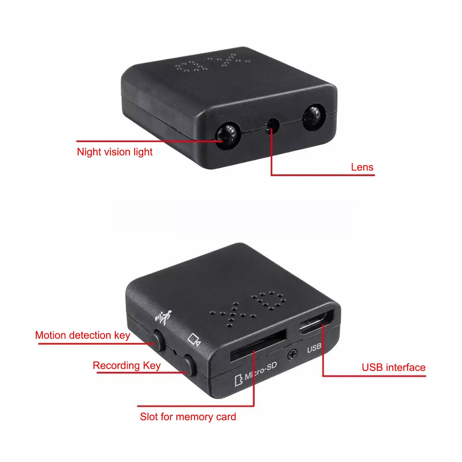 1080P Mini HD Camera Motion Home Security Recording Cam Night Vision