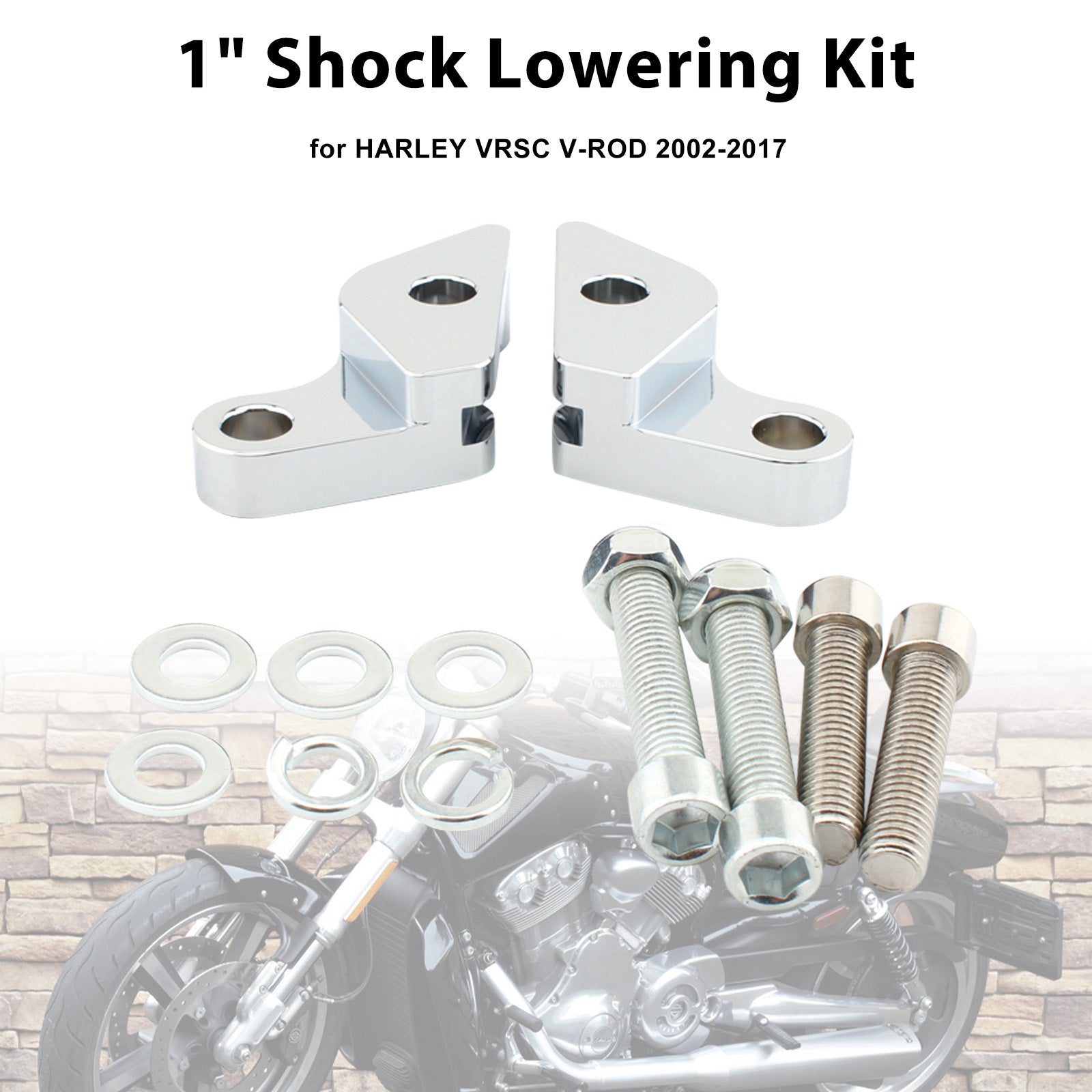 2007-2017 HARLEY VRSC V-ROD 1" Shock Lowering Kit