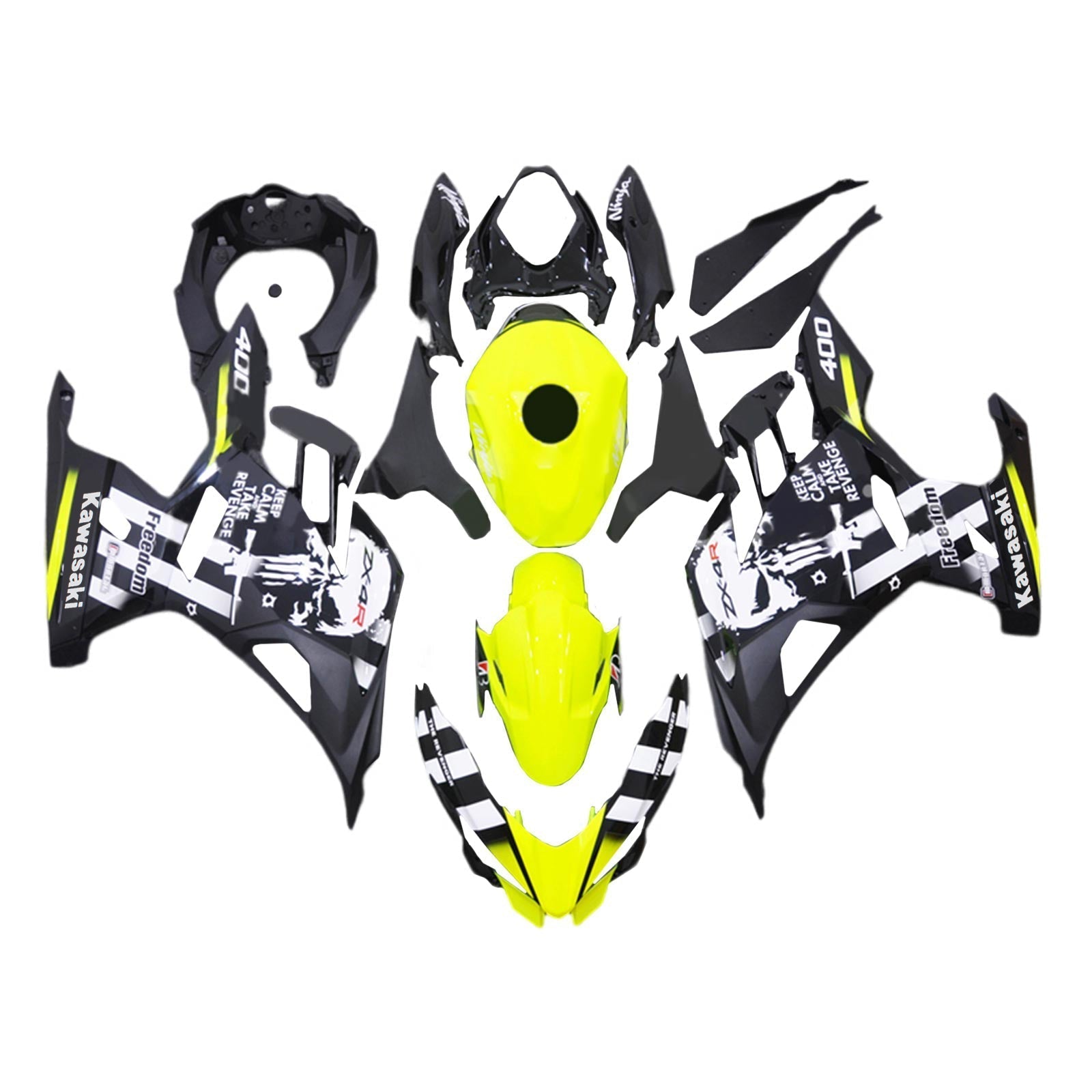 2018-2024 Kawasaki EX400/Ninja400 Fairing Kit