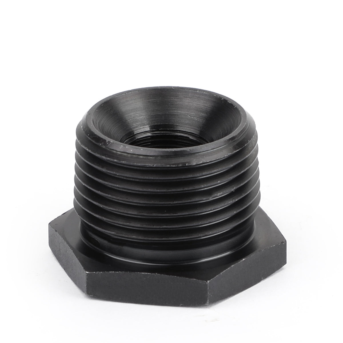 New 1/2-28 To 3/4 NPT Oil Filter Threaded Adapter Stronger Than Aluminum Black