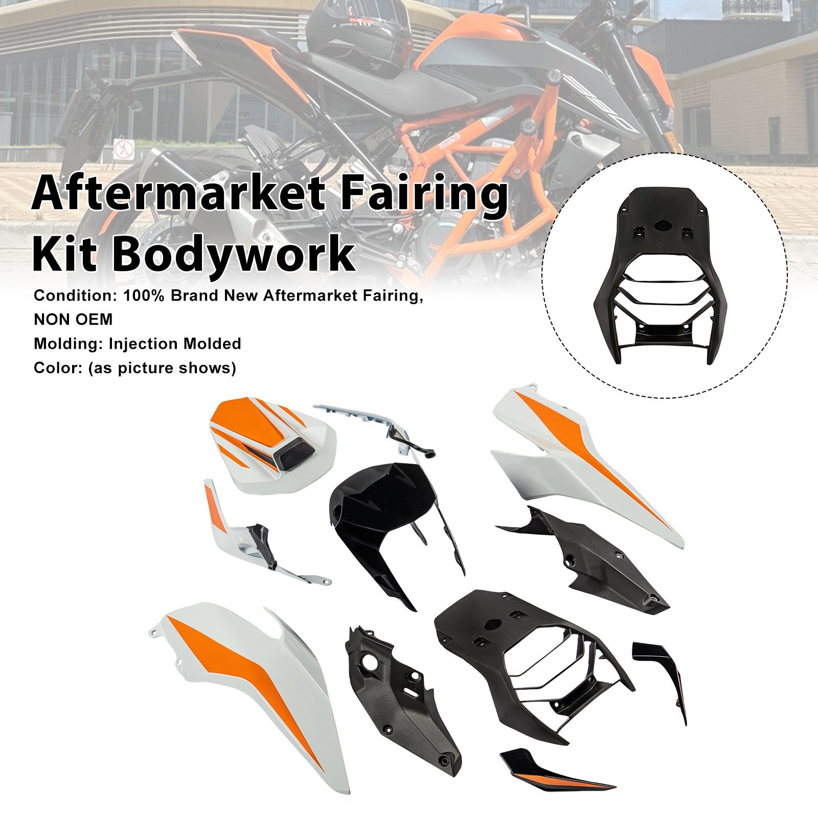 Injection Bodywork Fairing Kit for 390 DUKE 2017-2023