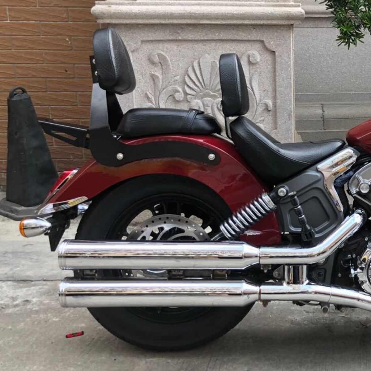 Passenger Sissy Bar Backrest Luggage Rack for Indian Scout Sixty 14-20