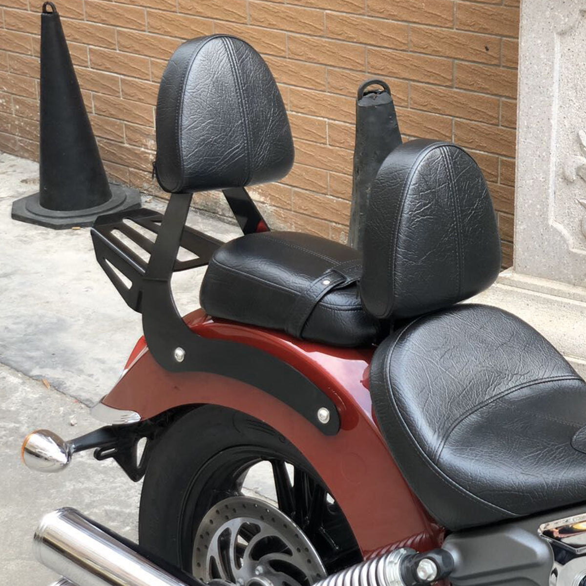 Passenger Sissy Bar Backrest Luggage Rack for Indian Scout Sixty 14-20