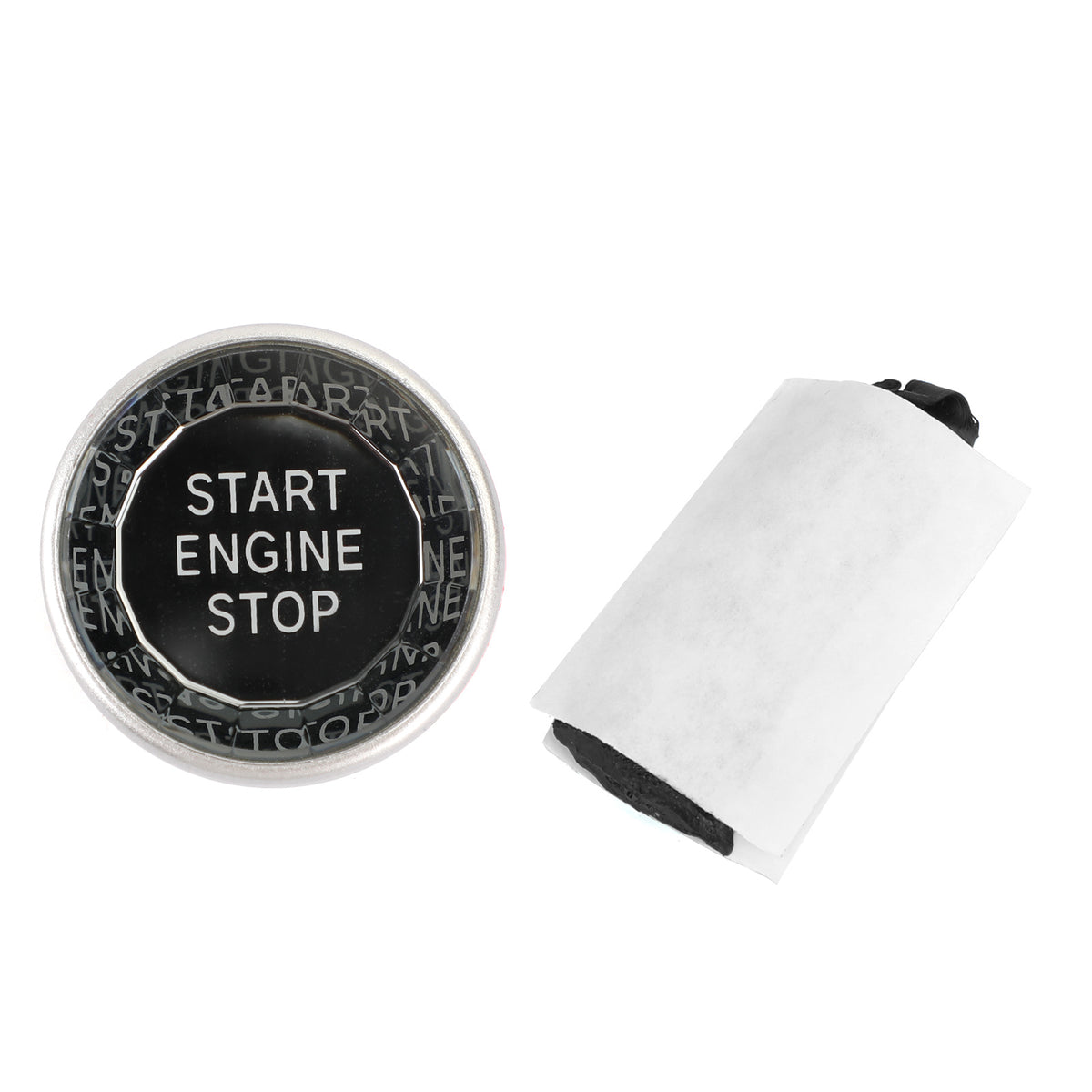 Silver Engine Button Knob Switch Decor Cover Fits For Jaguar XF XE F-Pace16-19