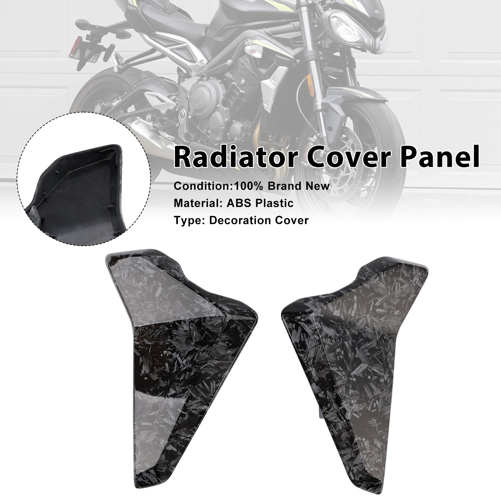 2023-2025 Street Triple 765 R/RS Radiator Side Cover Fairing Panels