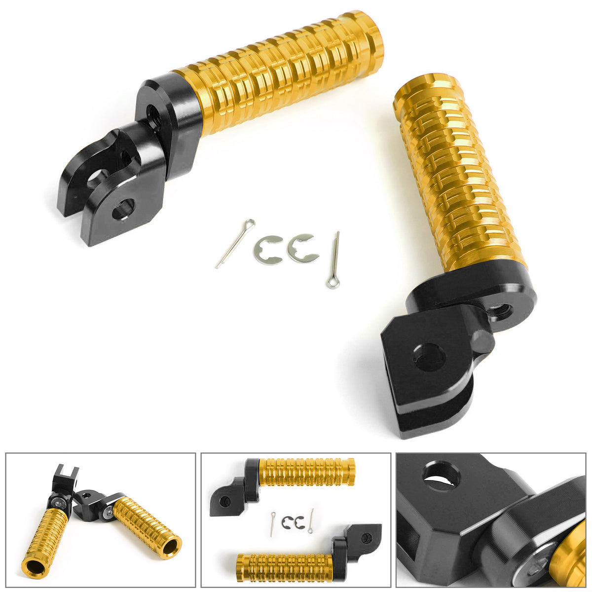 Front Footrests Foot Pegs fit for HONDA CBR600RR CBR1000RR SUZUKI GSX-S 750