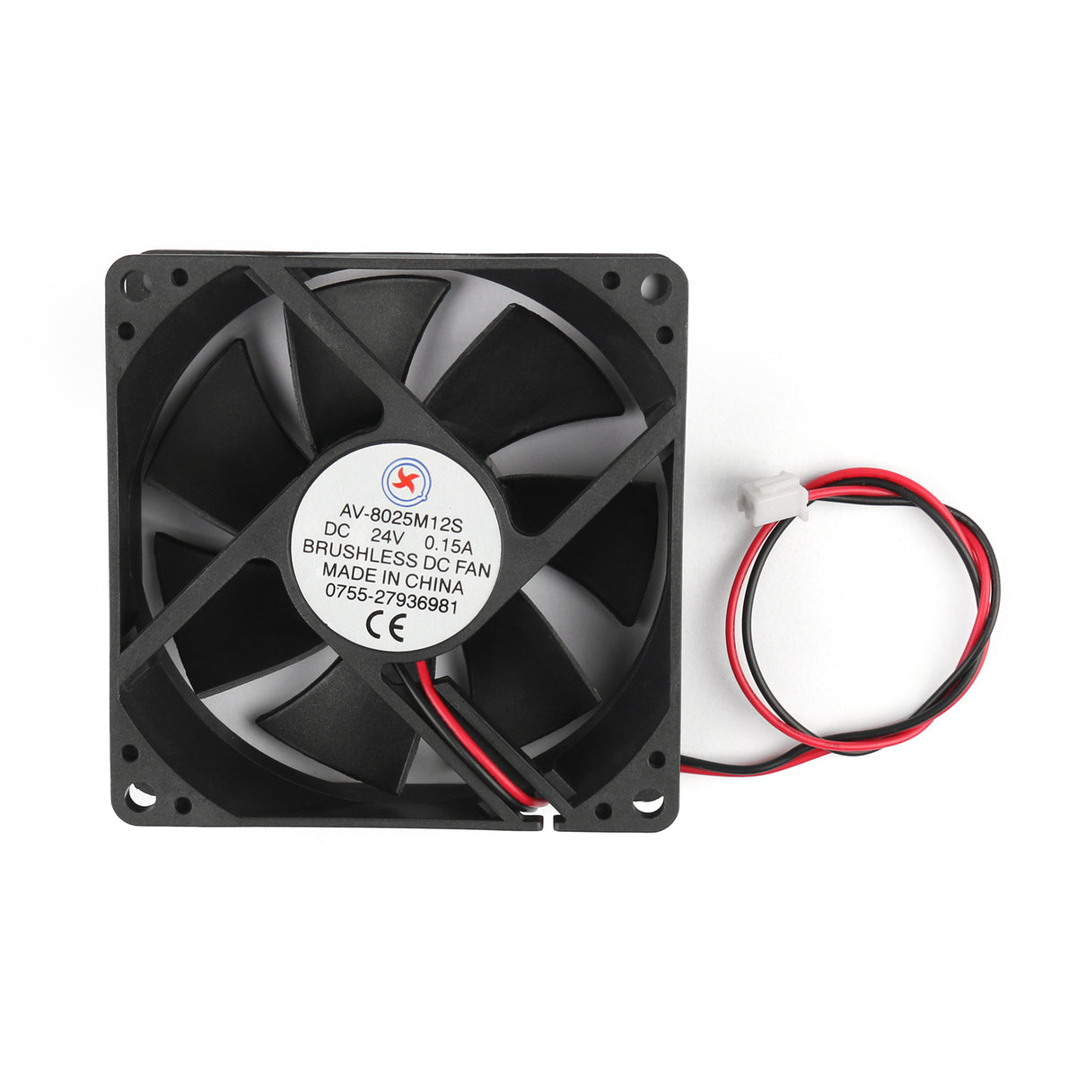 4Pcs DC Brushless Cooling PC Computer Fan 24V 8025s 80x80x25mm 0.15A 2 Pin Wire