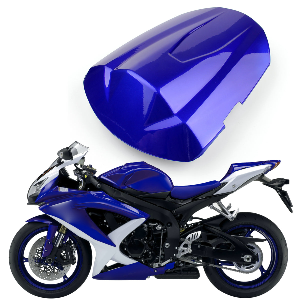 Rear Seat Cover cowl For Suzuki GSXR600 GSXR750 2008-2010 K8 Blue