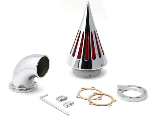 Spike Air Cleaner Intake Filter Chrome For S&S Carburetor Touring Softail Street