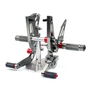 CNC Adjustable Rearsets Footpeg Fit Triumph Speed Triple 1050 2011-2015 Gray