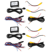 2PCS Universal Car Front Rear Parking View Camera Switch 2 Channel Control Box