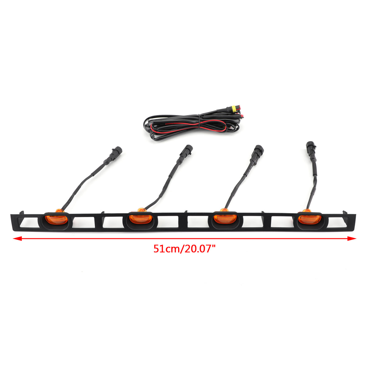 Front Bumper Hood Grille LED Lights W/Wire Harness Fits Tacoma 2012-2015 Amber