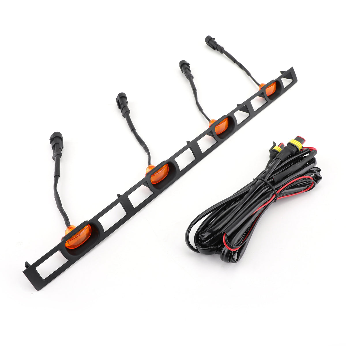 Front Bumper Hood Grille LED Lights W/Wire Harness Fits Tacoma 2012-2015 Amber