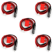 5Pcs 12V DC Power Cable Cord Cigarette Lighter For Hytera MD780 MD650 Radio 1.5m