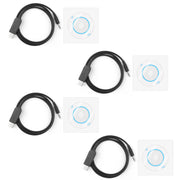 4Pcs USB Programming Cable For QYT KT-8900 KT-7900D KT-UV980 Walkie Talkie Radio
