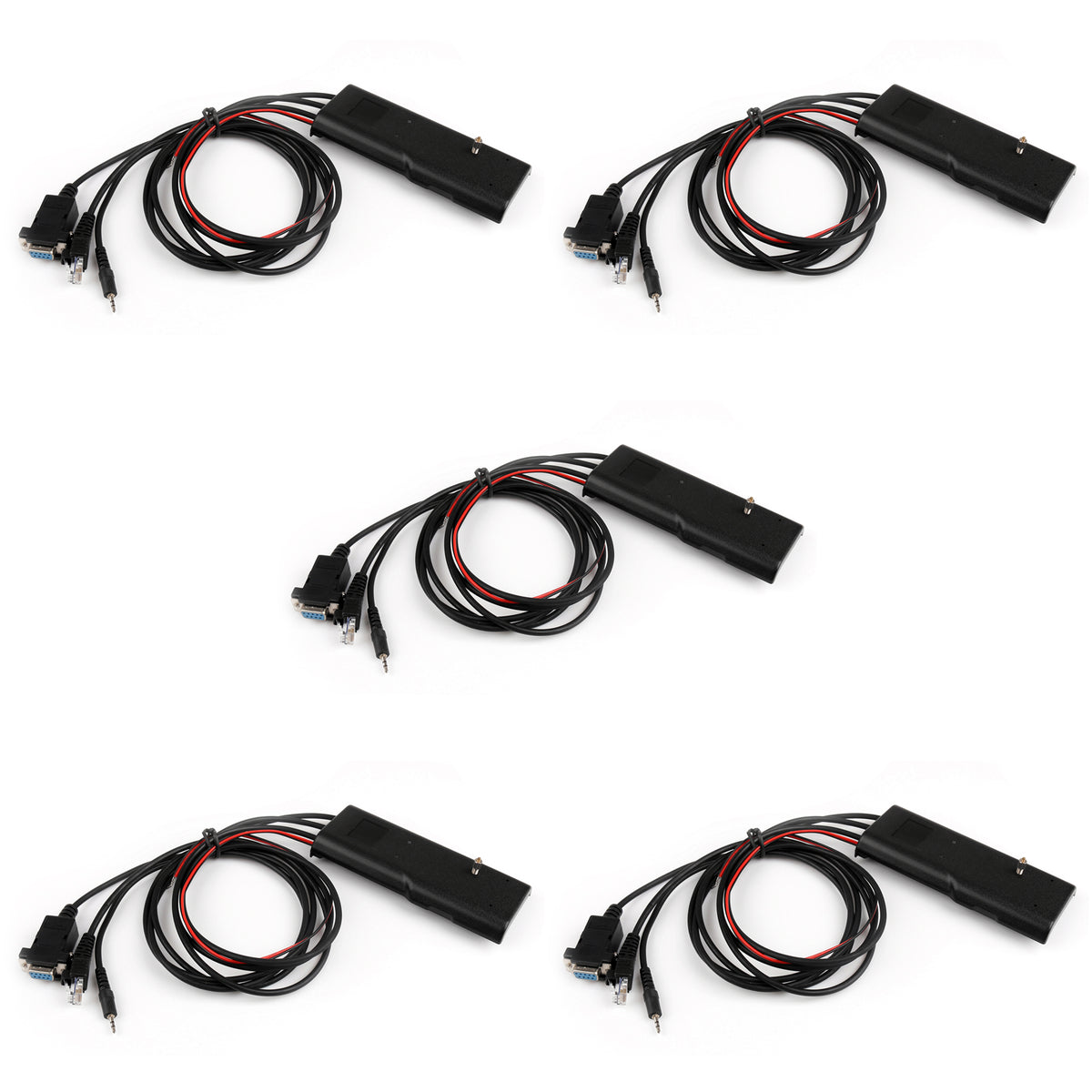 5Pcs 3 in 1 RIB-Less Programming Cable For GP300/88S CP200 GM300 Radio