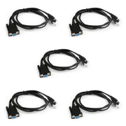 5Pc 2 in 1 Programming Cable For Yaesu/Vertex VX-2000 VX-2100/2200/VX-300 VX-400