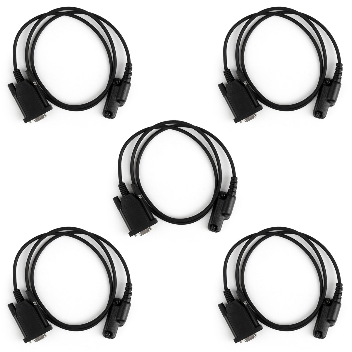 5Pcs Programming Cable For Vertex Radio VX-530 VX-600 VX-800 VX-4000/5500 Radio