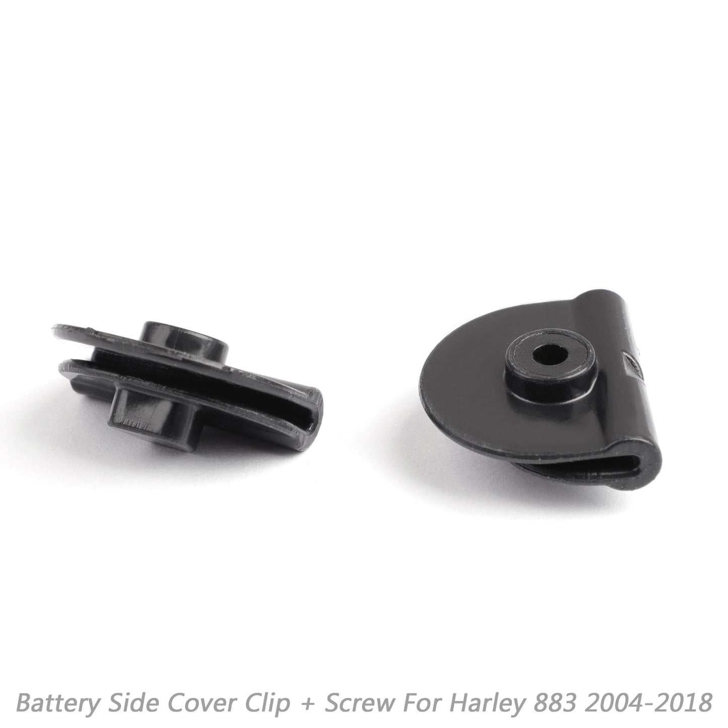 04-18 Harley Sportster XL883 1200 2pcs Battery Left Side Cover Clip + Screw