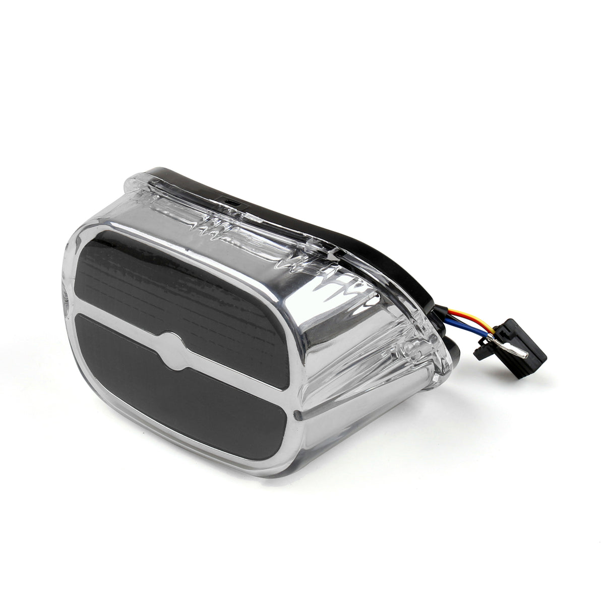 Smoke LED Tail Brake Light Lamp For Road King Glide Fatboy Touring Chrome
