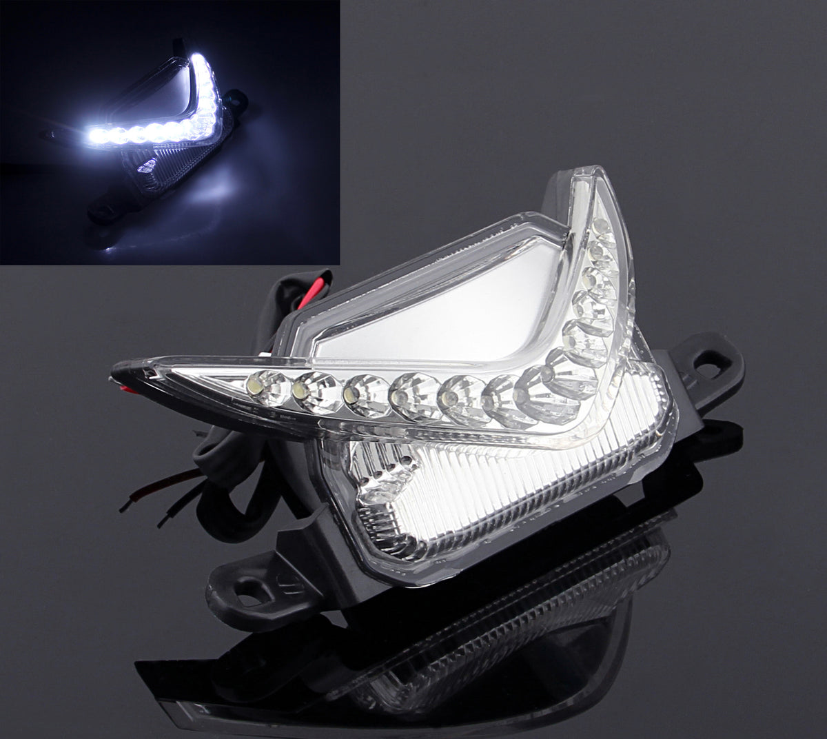 LED Rear Night Running lights For Honda CBR600RR 2007-2012 Clear