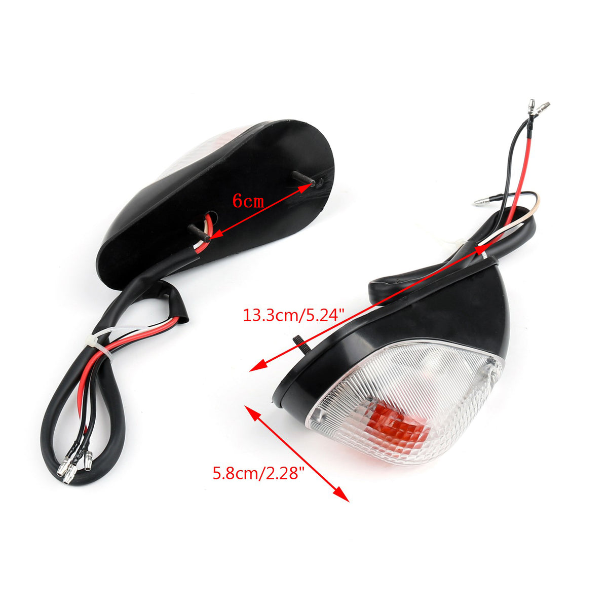 1988-2007 Kawasaki Ninja EX 250 (Front Only) Clear Front Turn Signals Generic
