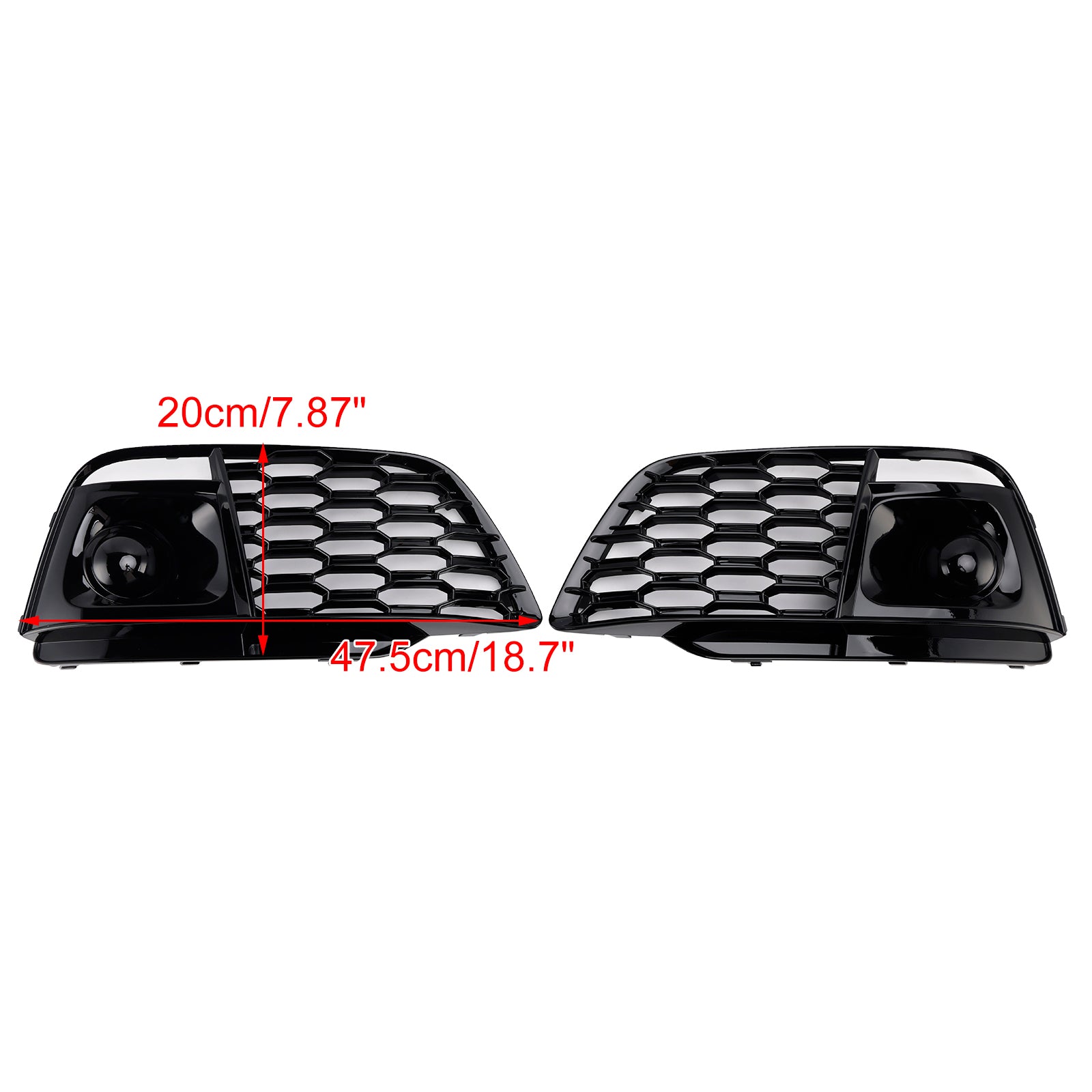 2018-2022 Fit Audi Q5 SQ5 Fog Light Grille Cover 80A807679L Pre-Facelift W/ACC