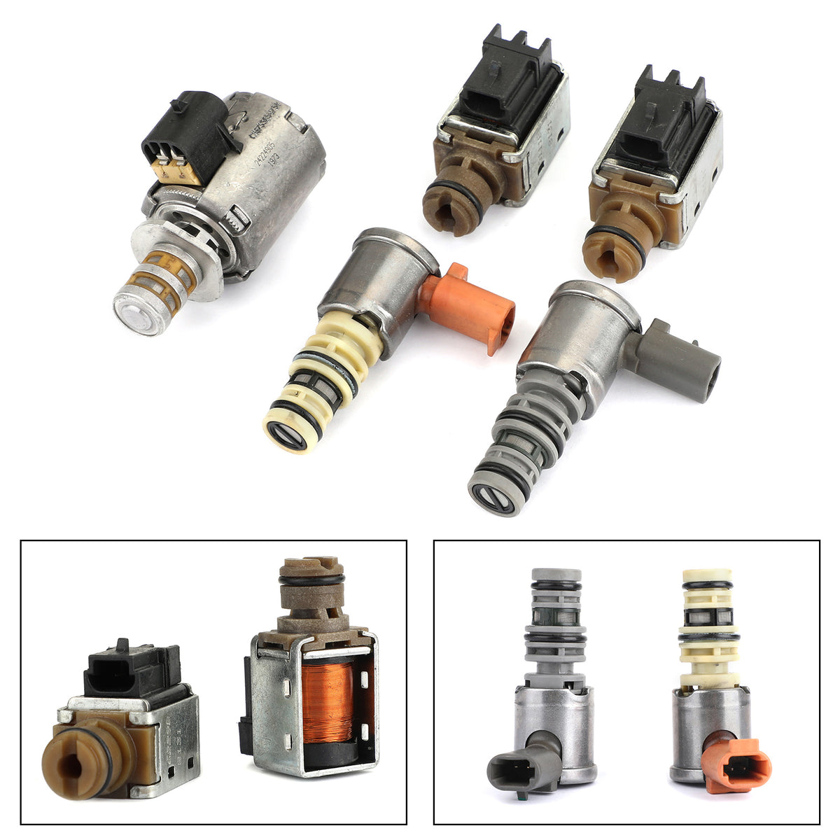 4L60E Transmission Solenoid Kit Fits For TCC EPC Shift 2003-On 5pc Set
