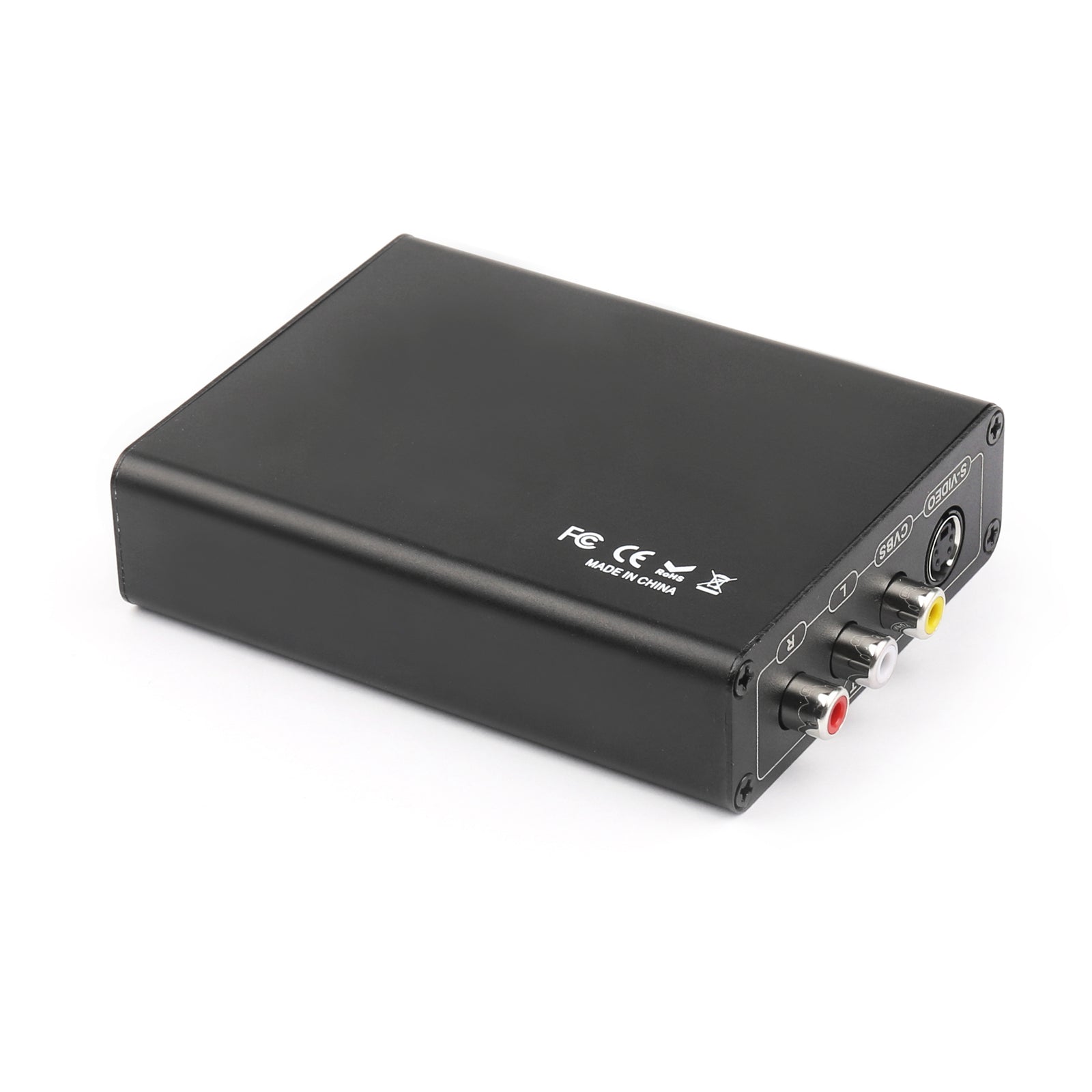 3 RCA AV+S-Video CVBS Composite R/L Audio to HDMI 1080P Converter