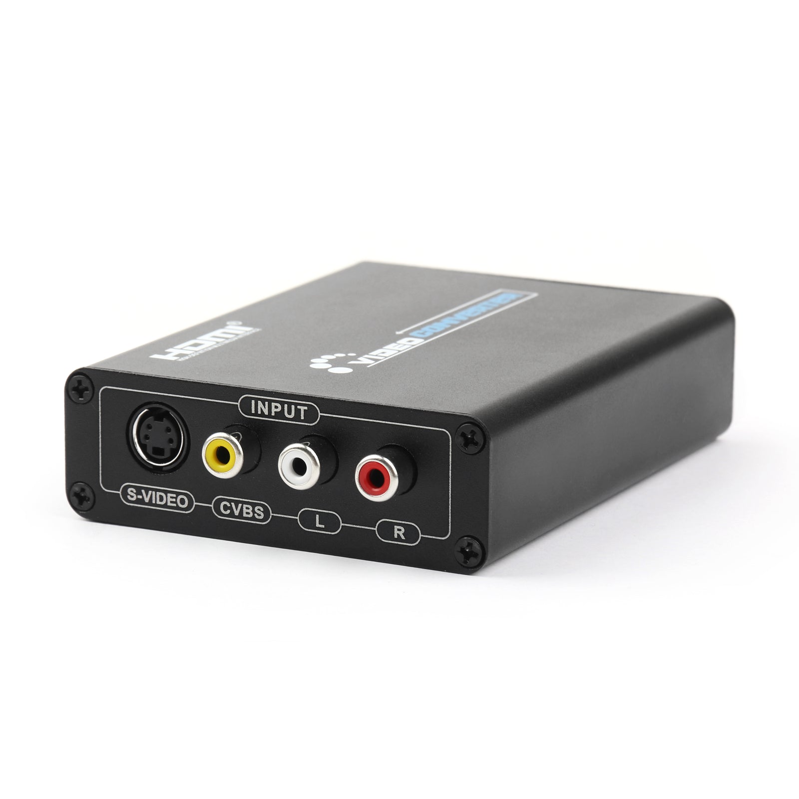 3 RCA AV+S-Video CVBS Composite R/L Audio to HDMI 1080P Converter