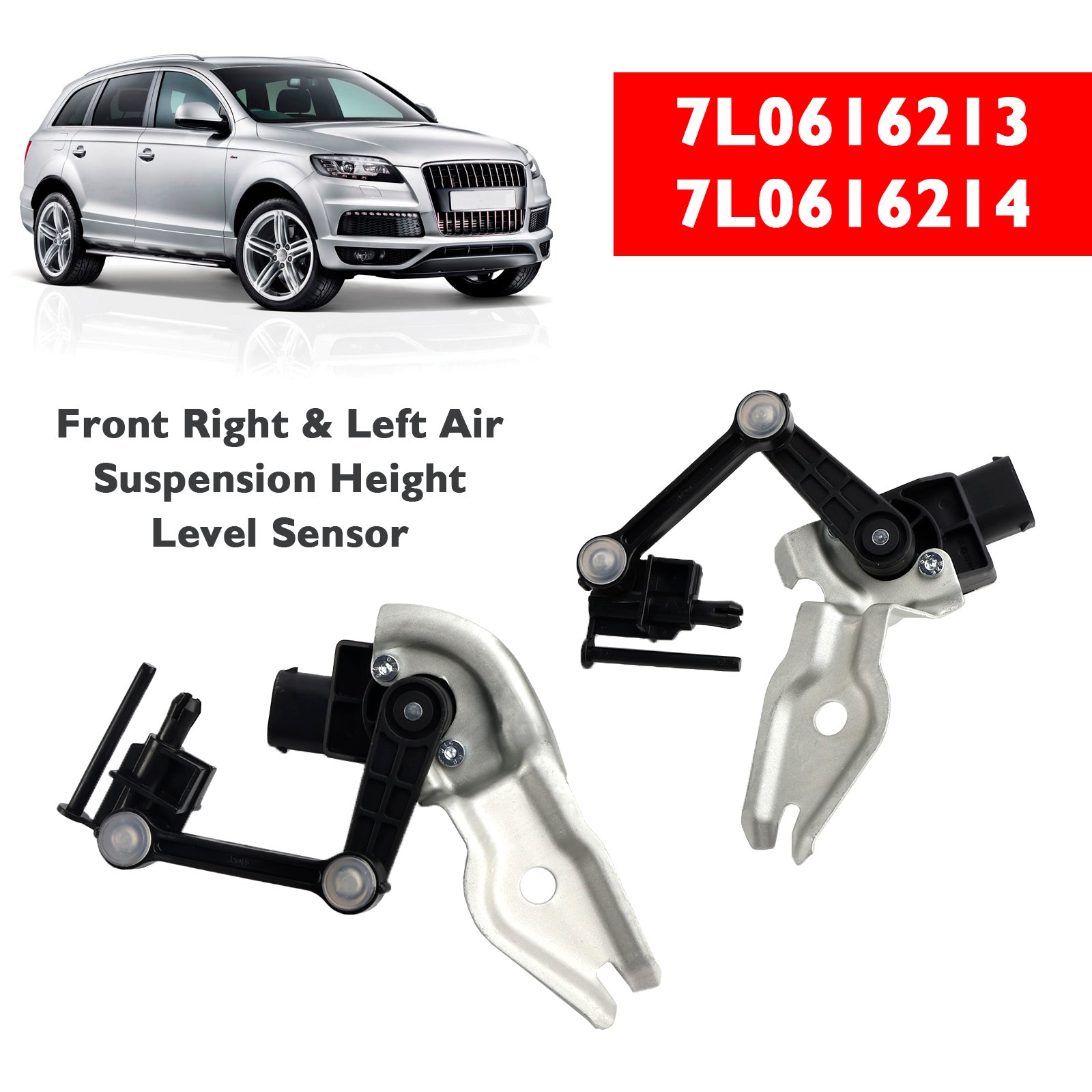 Front Left & Right Suspension Height Sensor 7L0616213 7L0616214 For Audi Q7 A8