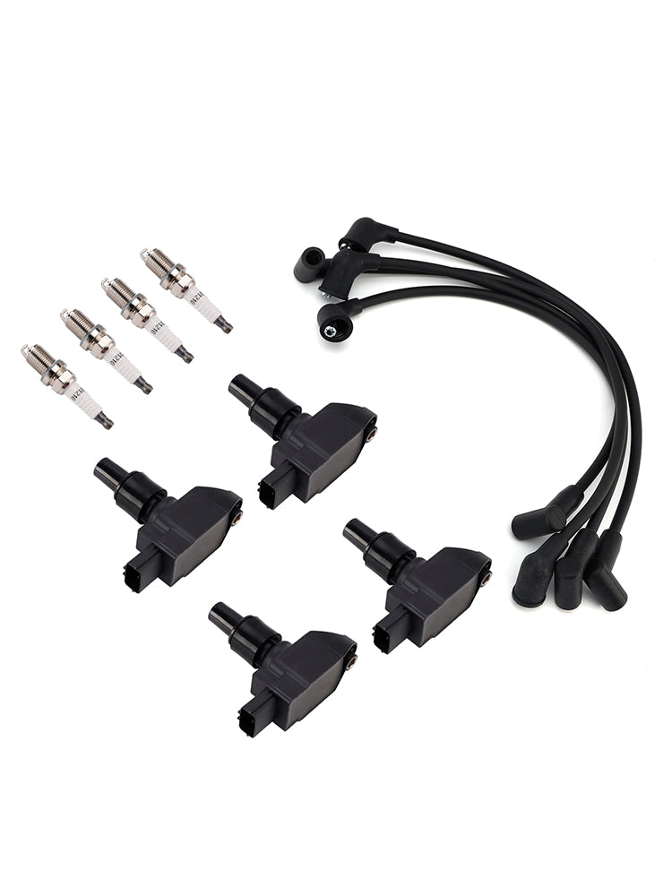2004-2011 For Mazda RX-8 1.3L R2 4*Ignition Coils & Iridium Spark Plugs & Wires UF501 N3H118100