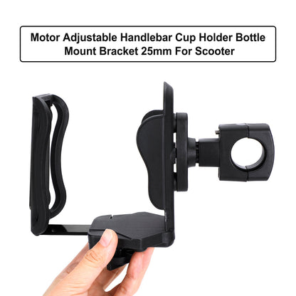 Cup Holder Beverage Water Bottle Cage Mount Handlebar 25mm For Motorbike Titanium Generic