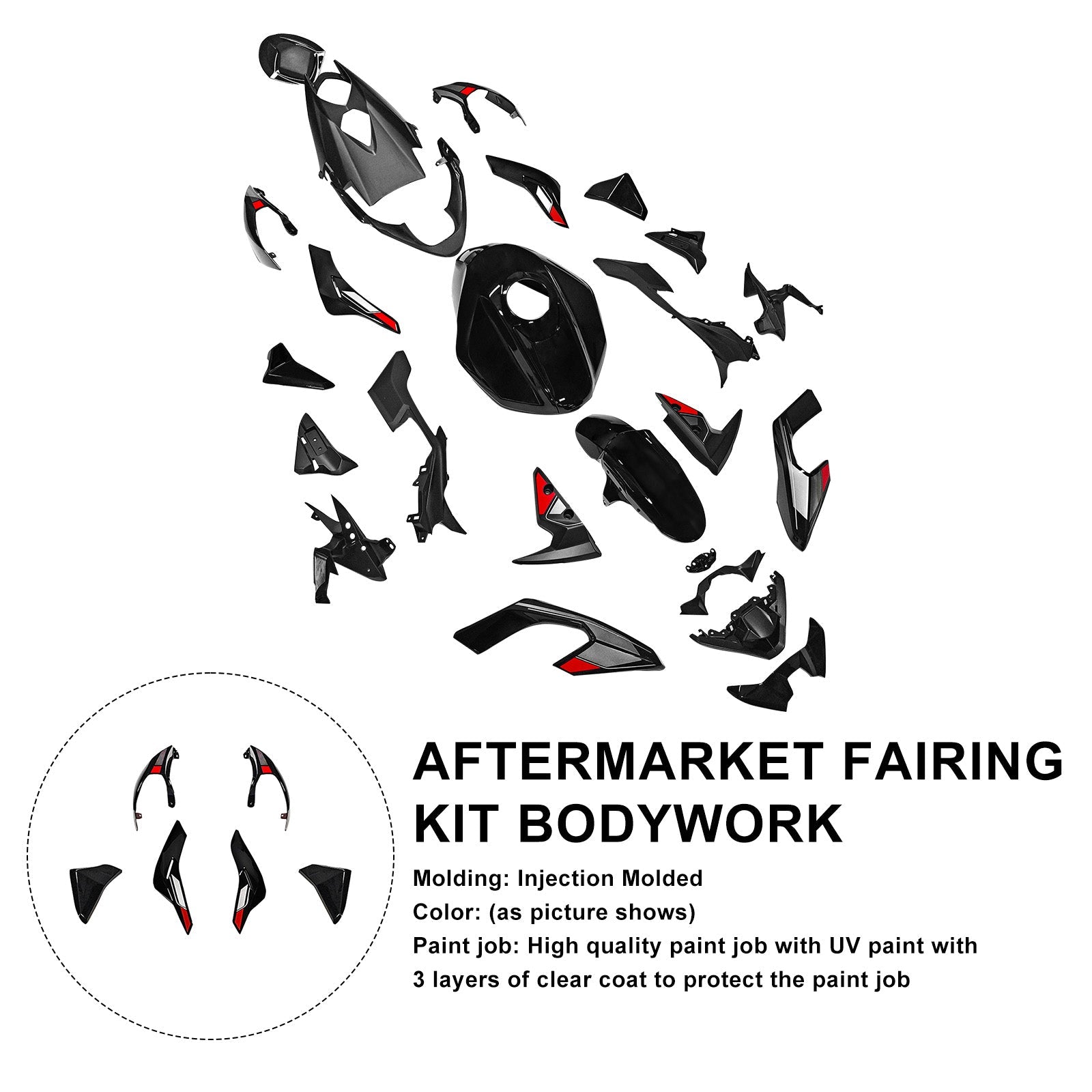 Injection Bodywork Fairing Kit for Street Triple 765 R/RS 2023-2025