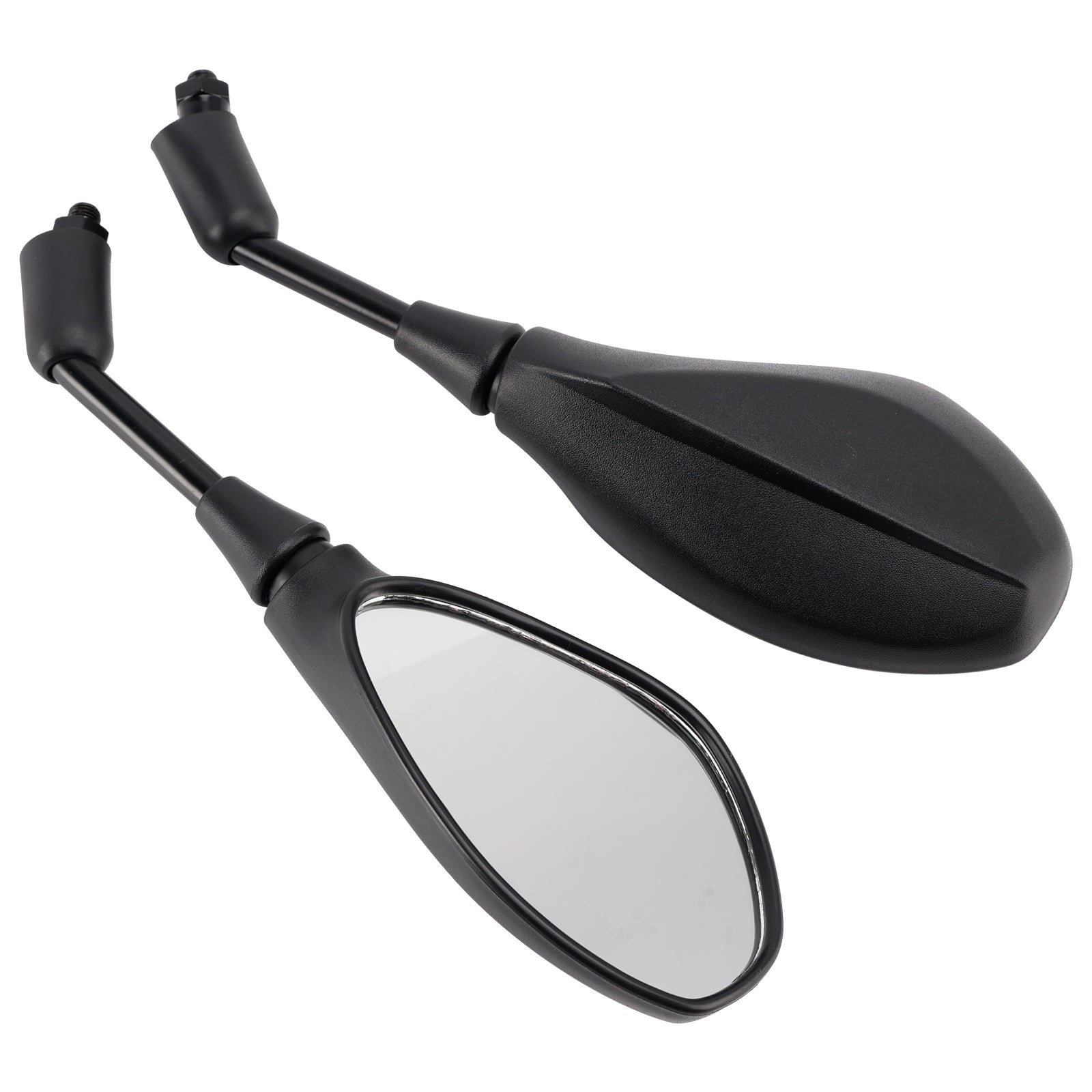 BLACK PAIR REAR VIEW MIRRORS 10MM FOR BMW F800R 2005-2026 S1000R 2013-2020