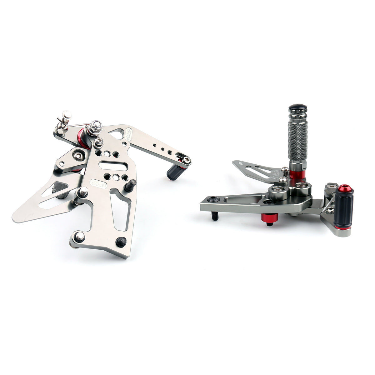 CNC Adjustable Rearsets Footpeg Fit Triumph Speed Triple 1050 2011-2015 Gray
