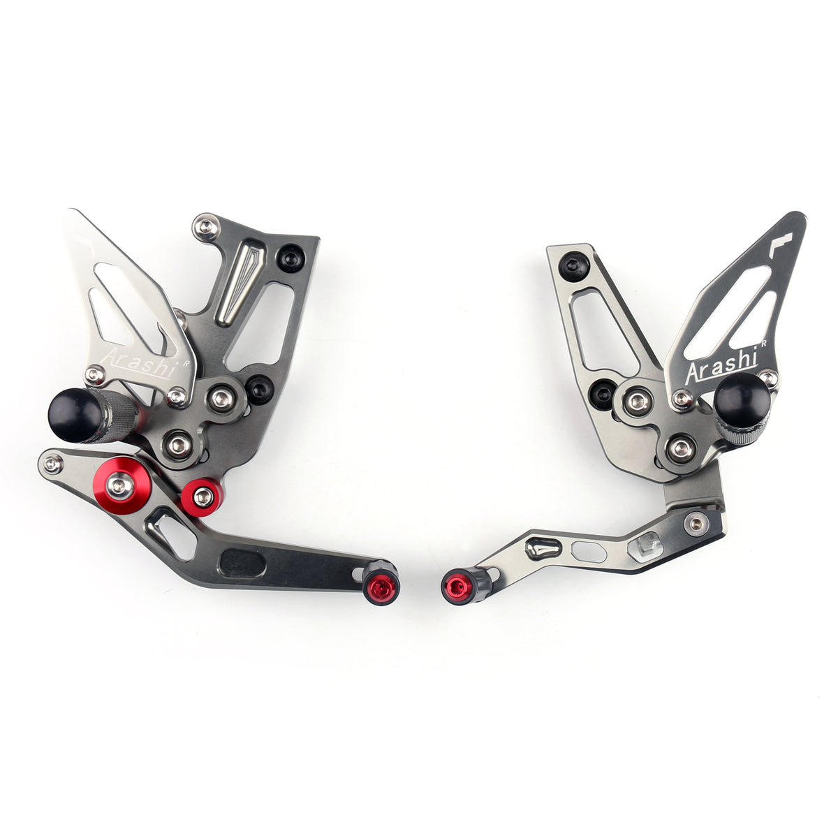 CNC Adjustable Rearsets Footpeg Fit Triumph Speed Triple 1050 2011-2015 Gray