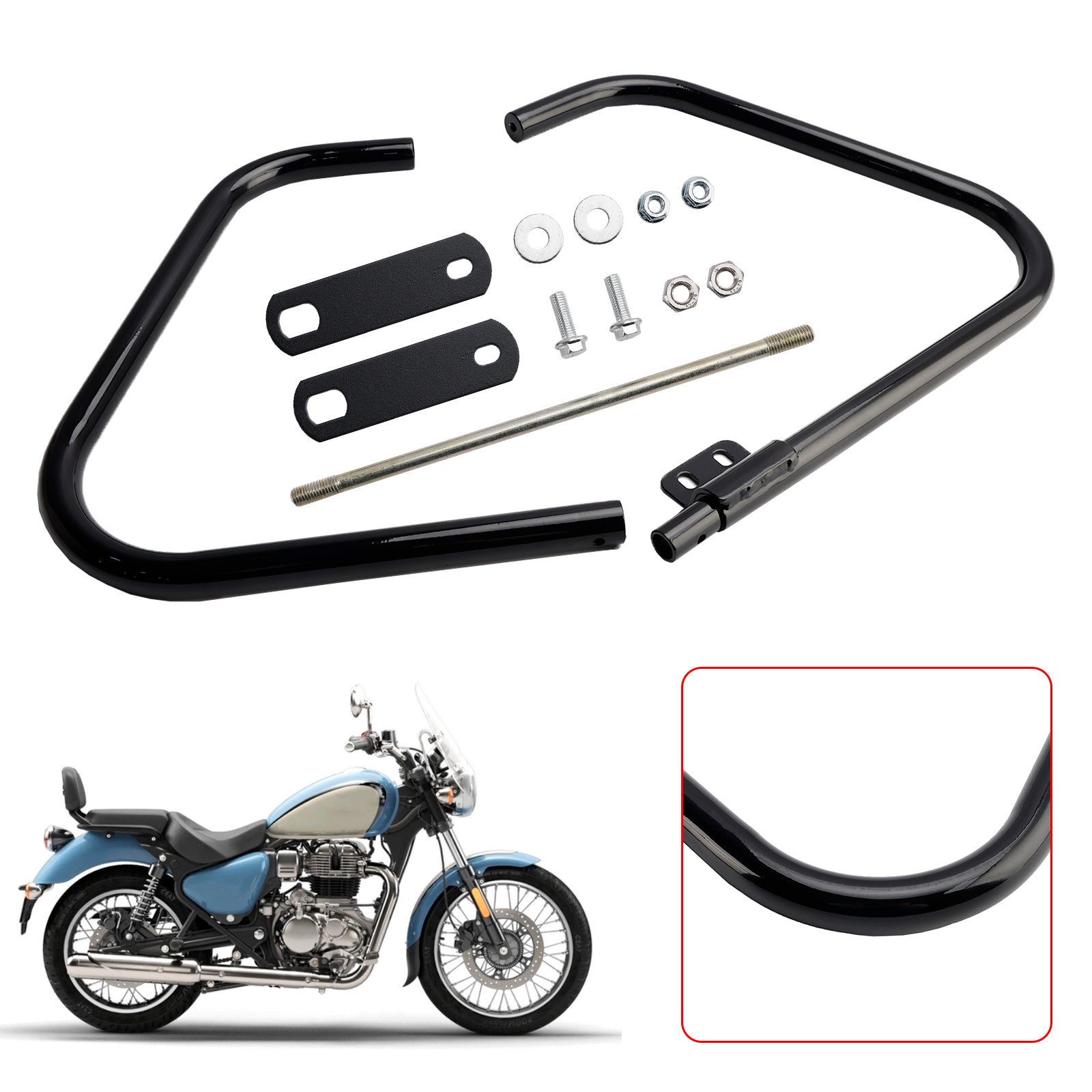2021-2024 Royal Enfield Meteor 350 Bumper Engine Protection Guard Crash Bar