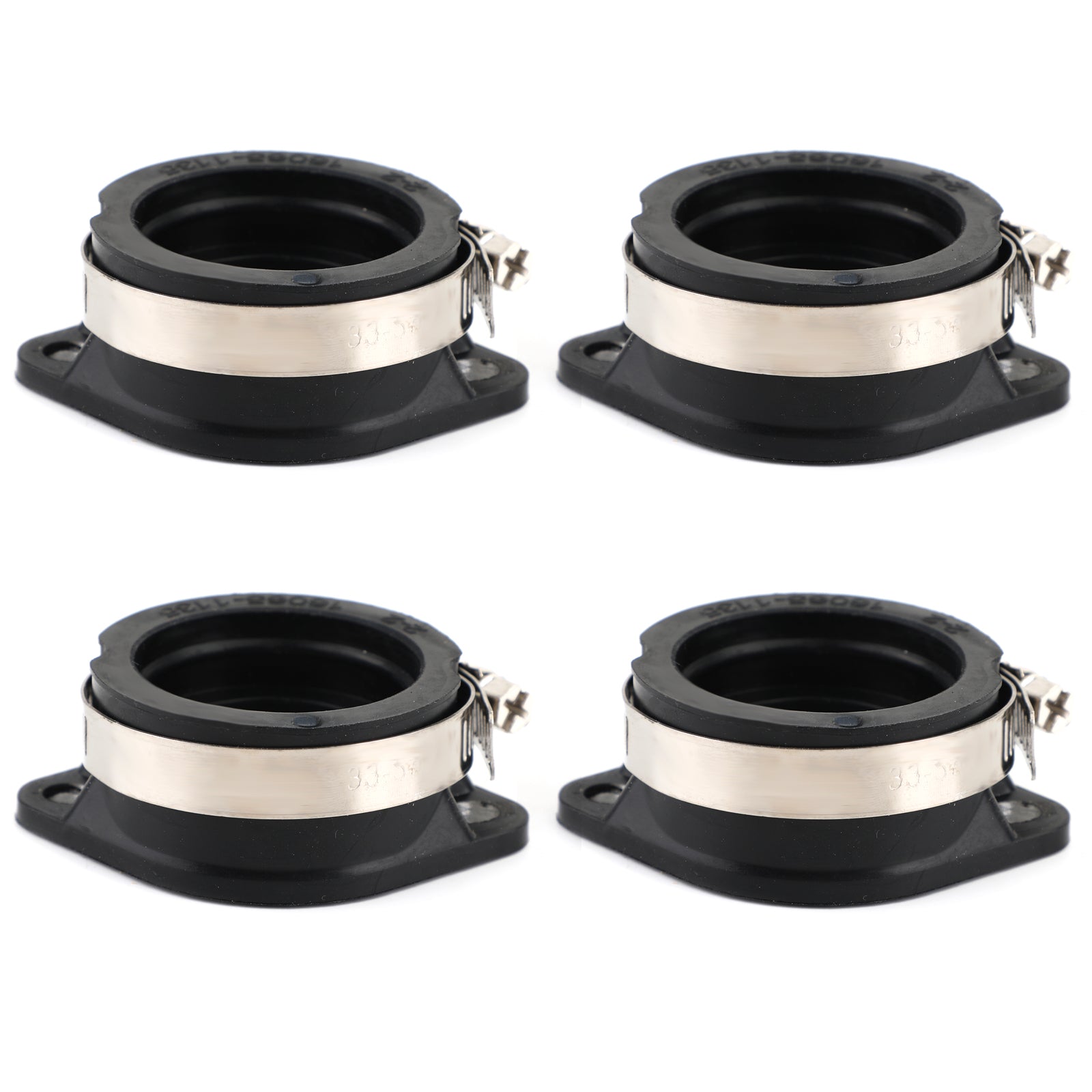 4 Intake Manifold Boots kit Fit for Kawasaki KZ1000 KZ1100 1981-1982 16065-1135 Generic