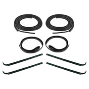 1987-1996 Ford Bronco Front Door Weatherstrip Seal Kit 8PCS Door Window Sweep Weatherstrip Seal Kit