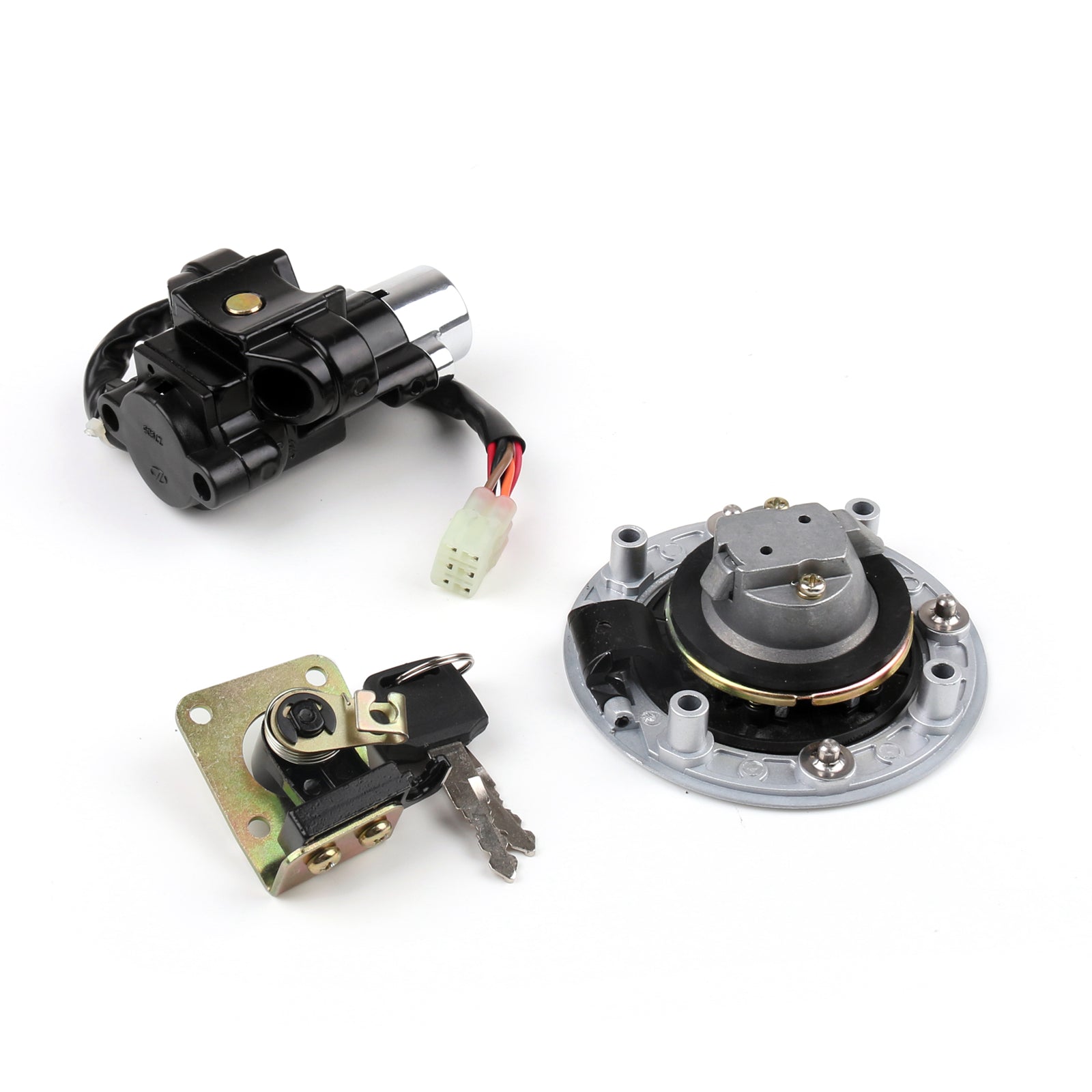 1998-2006 Suzuki GSX750F Katana Ignition Switch Fuel Cap Seat Lock Set
